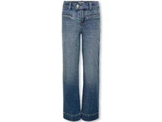 Kids ONLY brede jeans medium blue denim med forlommer